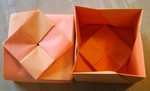 Recycled flyer box, type 1.