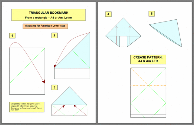TRIANGULAR BOOKMARK - RECTANGLE