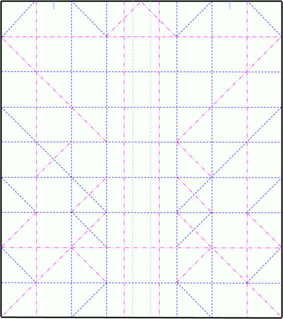 DIAGRAMS AND FOLDING INSTRUCTIONS
More crease patterns and unit samples are to be found in the rest of the albumn. Follow the pointers.