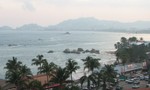 Dusk from the hotel at Acapulco