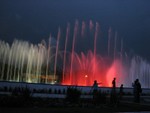 When the sun goes down in Cuernavaca one of the parks puts on a spectacular fountain display.  The lights, spurts and music are all coordinated.  A highlight of the trip.
