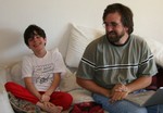 Sept 2006.  Peter and Tristan.