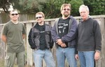 Four of the six pilots of the day.