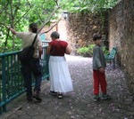 Tonya, Lalo and Tristan at the Rio Cuernavaca