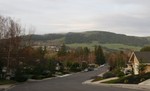 Mist on the mountains outside our front door.