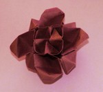 Box Pleat Flower 2
Designed and folded by R Lyndall Wemm
Oct 2006