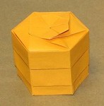 Two sheet hex box:  alternative lid placement.