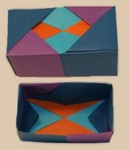 Modular Rectangular Box - Epsilon Model
November 2005
Designed and folded by Rosemary LYNDALL WEMM
