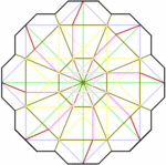 Twist box, type 1.  Crease pattern 2.