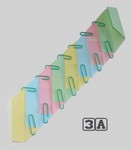 Assemble by tucking the mountain fold flap under the valley fold flap according to the pattern shown.   Then refold the assembled units through Steps 4 and 5.  

Make as many BerryBands as you need.  Make them whatever length you need.  Use them however you wish.  Be creative.