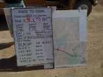 US Nationals 2008, Lakeview Oregon.  Task board for the day's competition.  Yes, that is a 207 kilometer task - 129 miles.