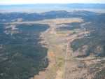 East from Black Cap, Lakeview, Oregon.  Flying along the center of the valley in a nice thermal that took me back up to 13,000 feet.