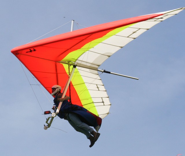 About to land in my old hang glider - Wills Wing Sport 2-175.  This was taken a while ago by a spectator at Ed Levin county park, Milpitas, CA