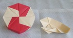 OCTAGONAL BOX LID: AL01

FROM: 4 American Letter sheets

VIEW:   Outside (top) of completed lid and unit from same perspective